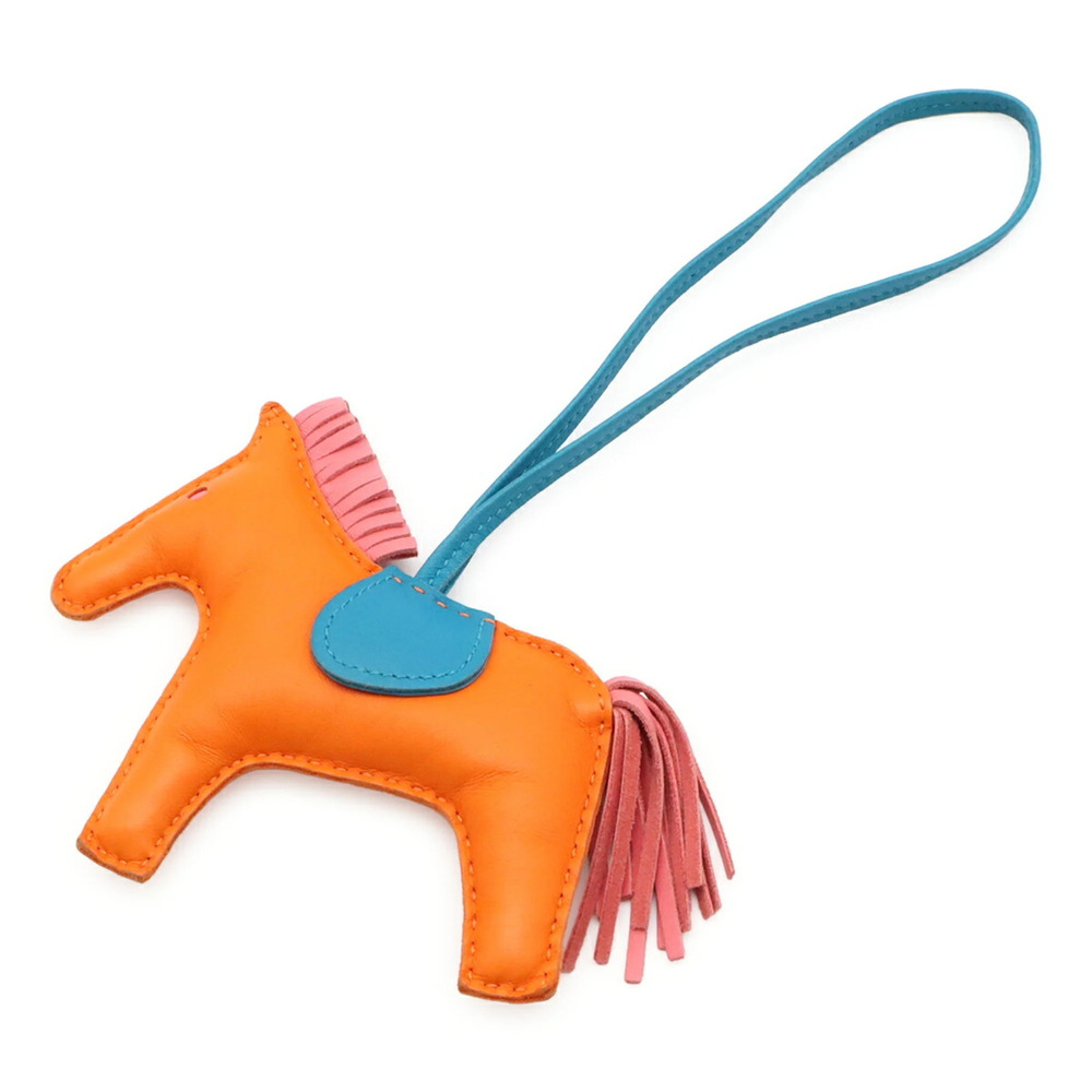 HERMES Rodeo MM accessory bag charm, horse motif, leather, available in Agnea...